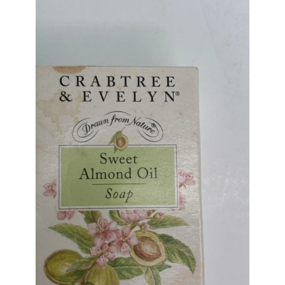 Crabtree & Evelyn Sweet Almond Oil Soap VTG 1995 Original Boxed Bar 1.4oz NEW